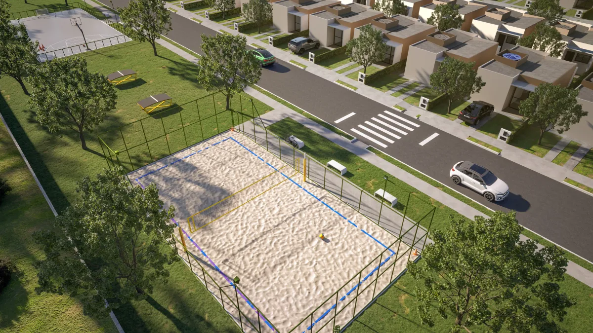 Quadra de beach tennis
